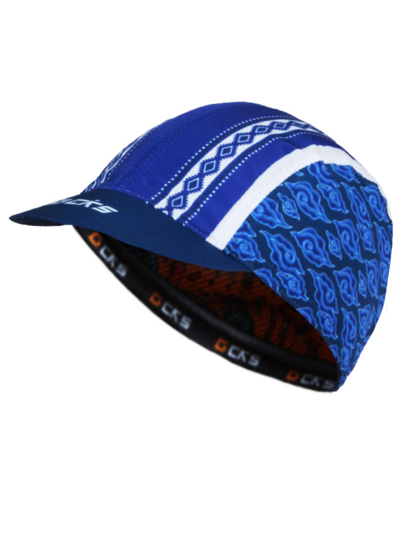 CKS Batik Indonesia Series - Blue White Cycling Cap