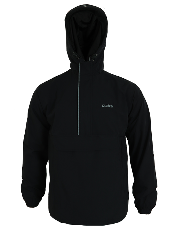 Jaket CKS Baru Hitam Hoodie 1 Windbreaker CKS Outdoor - Hitam