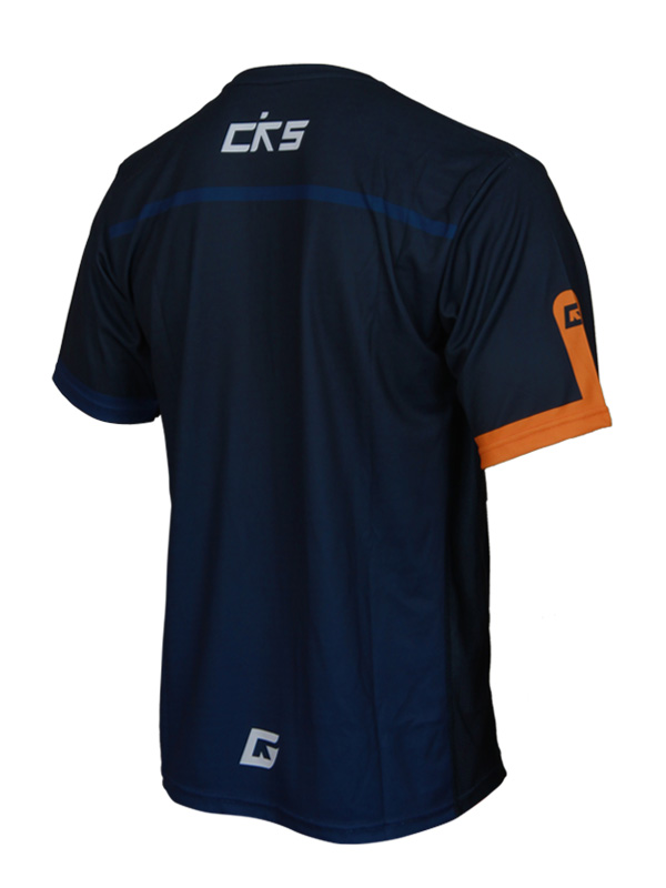 Jersey-12-3.jpg Running Short Jersey Blue Strip Orenge