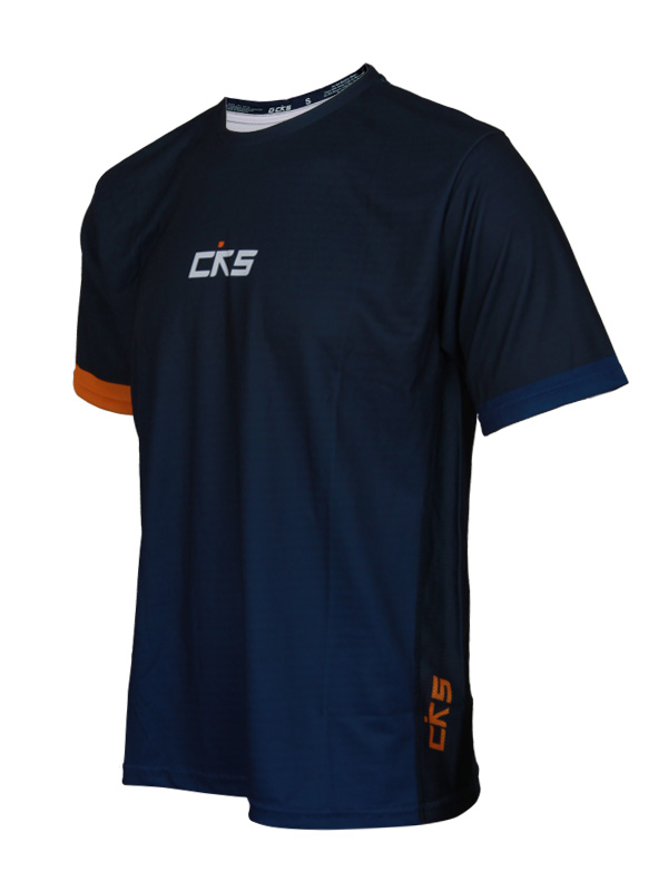 Jersey-12-4.jpg Running Short Jersey Blue Strip Orenge