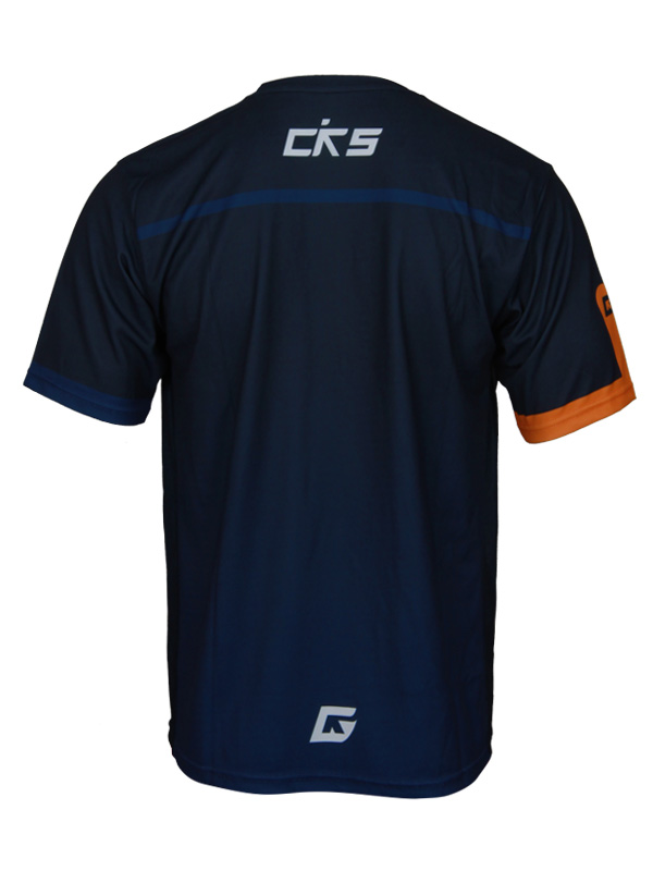 Jersey-12-5.jpg Running Short Jersey Blue Strip Orenge