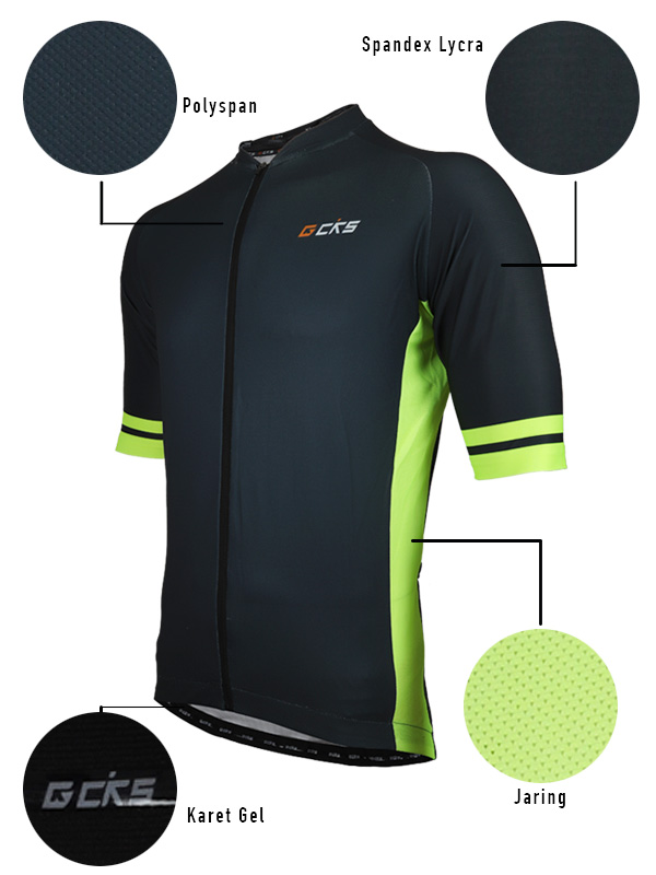 Jersey Sepeda Roadbike hijau