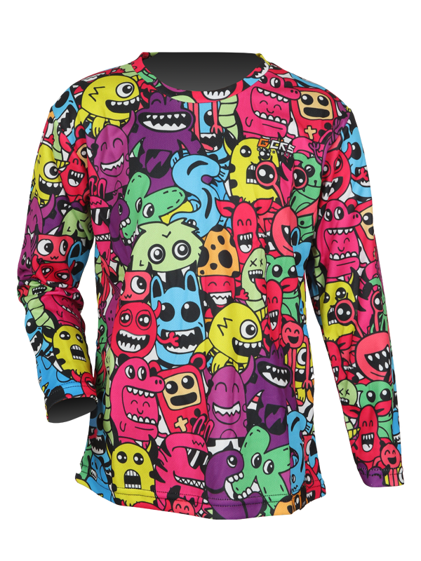 Jersey-4-1.png Jersey Olahraga Anak Motif Doodle Monster Lucu ter