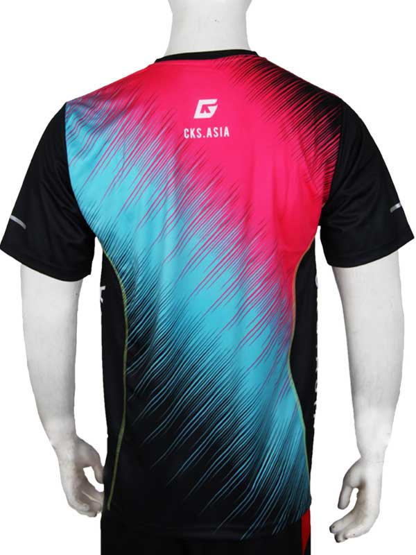 Jersey-53-2.jpg CKS Short Running Jersey Black Red - Blue