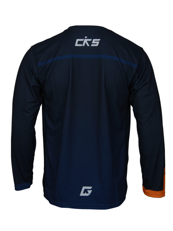 Jersey-7-2.jpg Running Long Jersey Blue Strip Orange