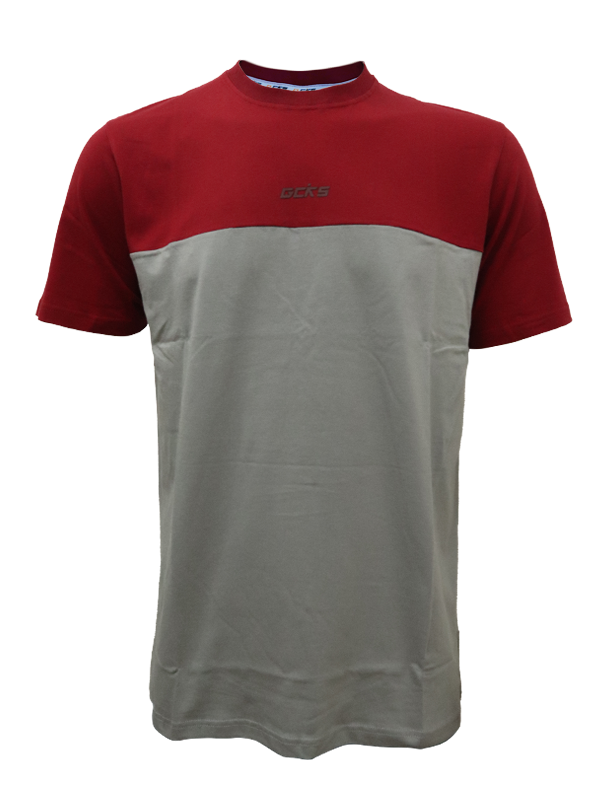 Tshirt CKS Maroon with Grey