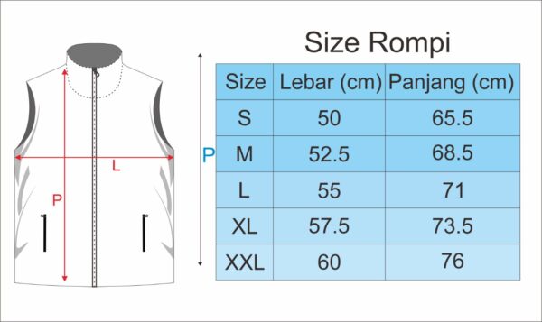 rompi Vest CKS Three Colors